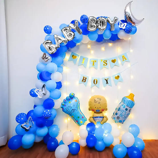 Baby Boy Shower Balloon Decoration